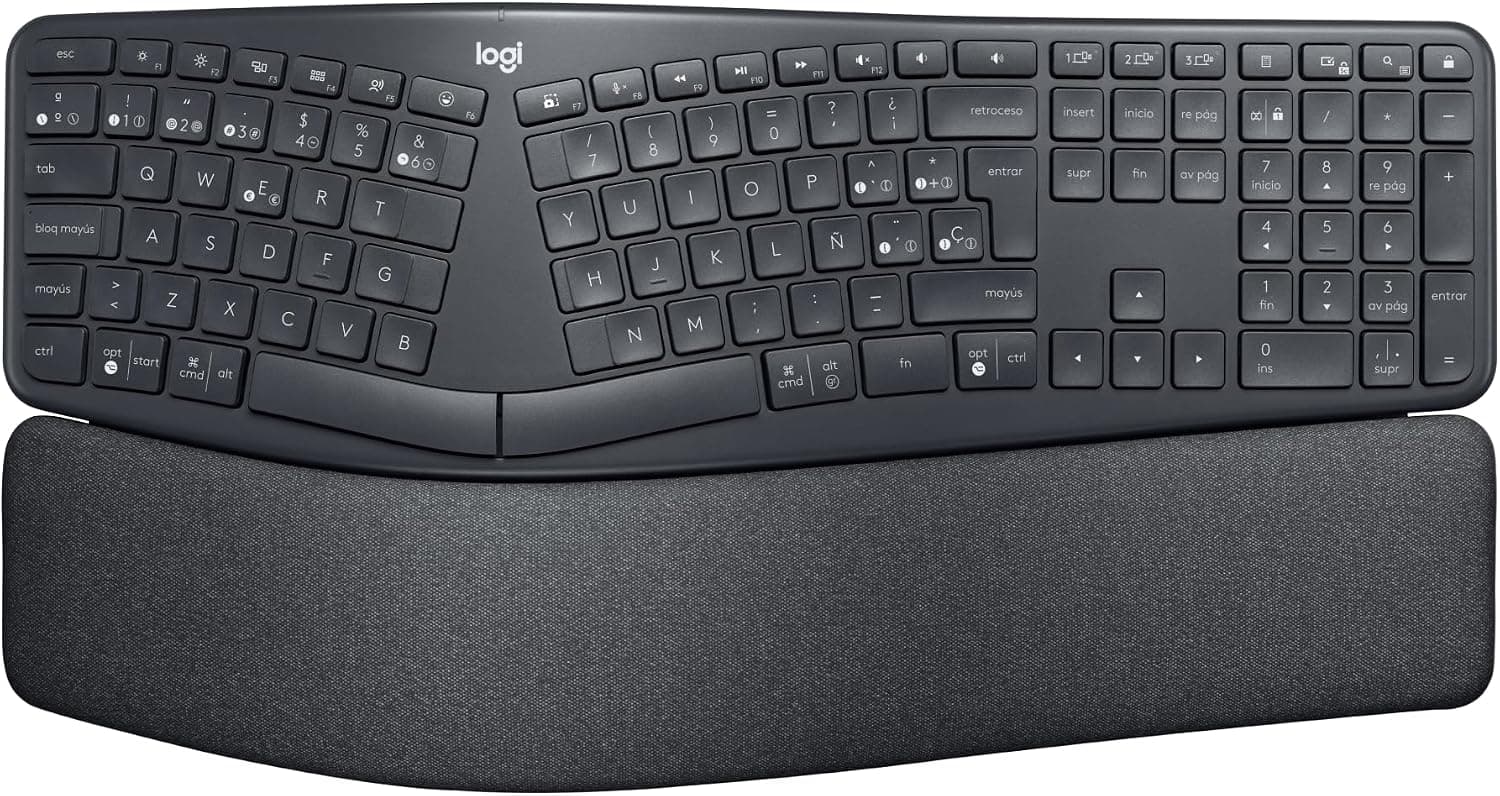 Logitech Ergo K860 Teclado inalámbrico y ergonómico - Teclado Partido