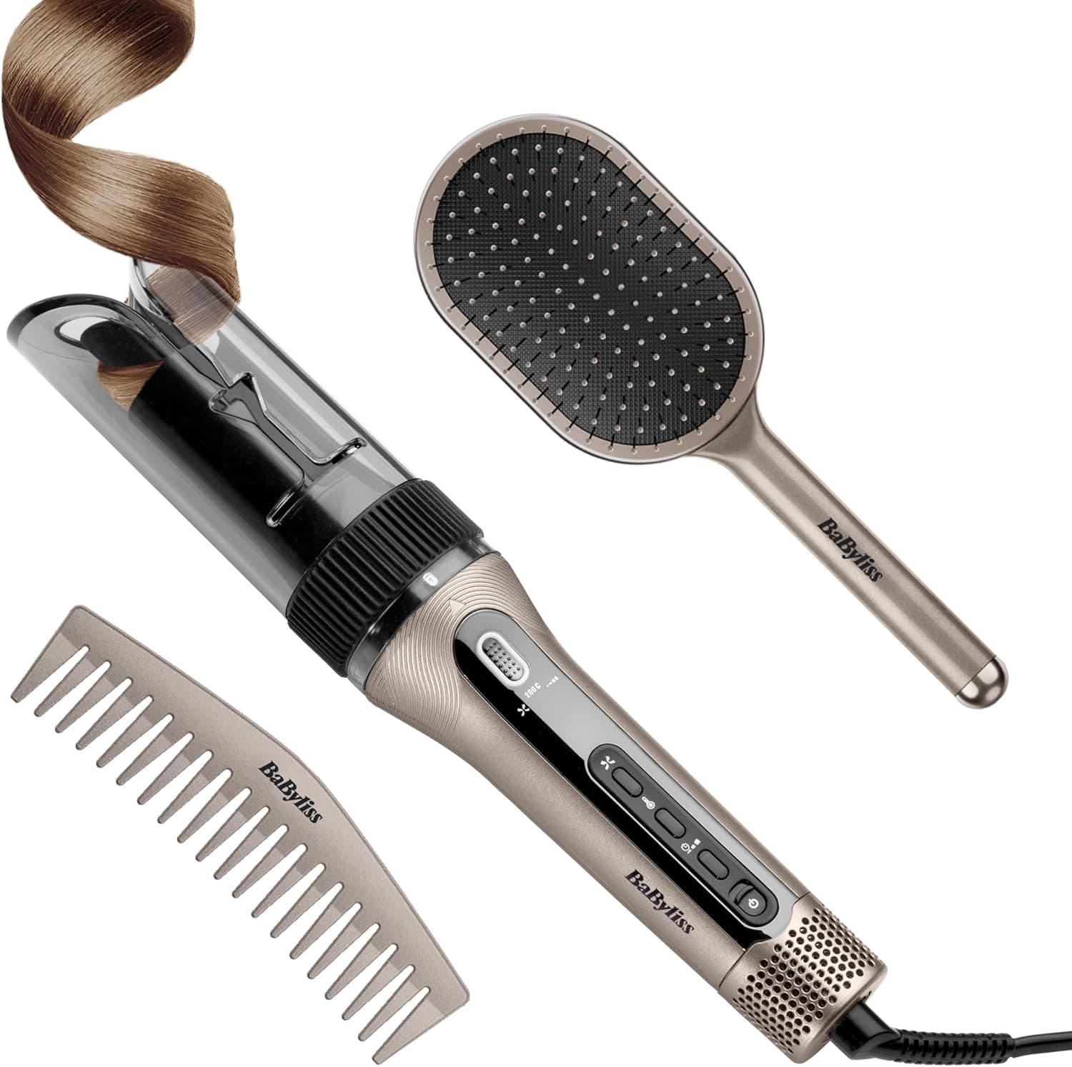 BaByliss Style Secret Air Rizador de Pelo Automatico, 25mm Tenacillas Pelo