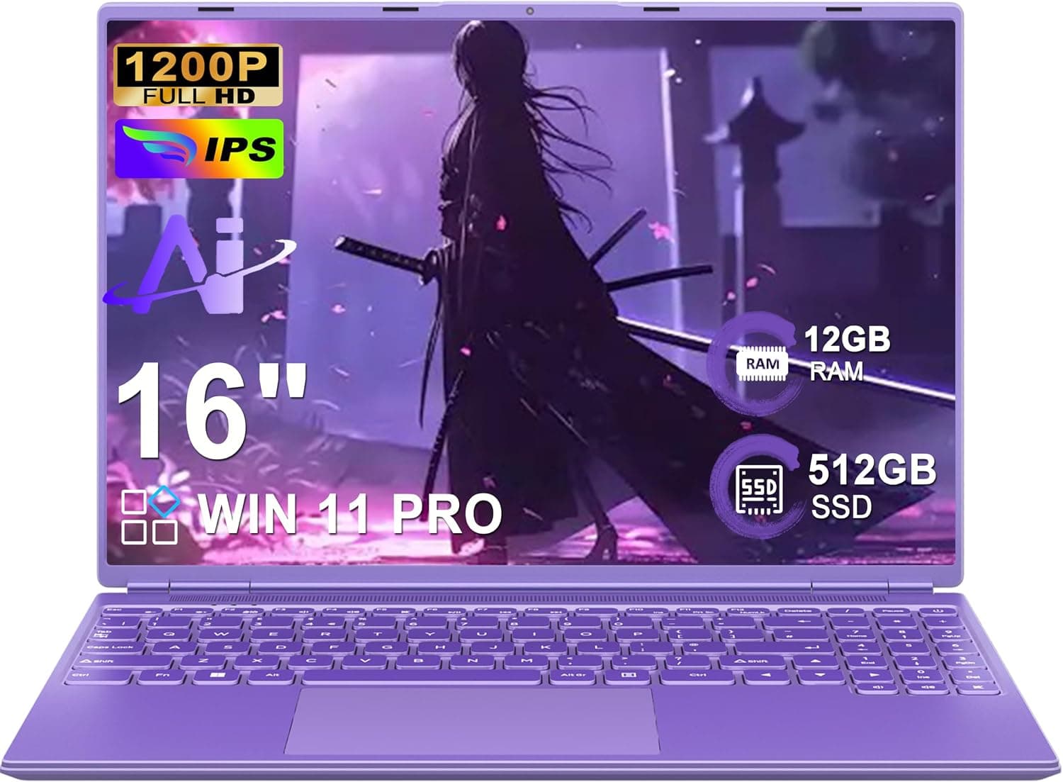 NOTODD Ordenador Portátil 16 Pulgadas Celeron N5095 Up to 2.9Ghz