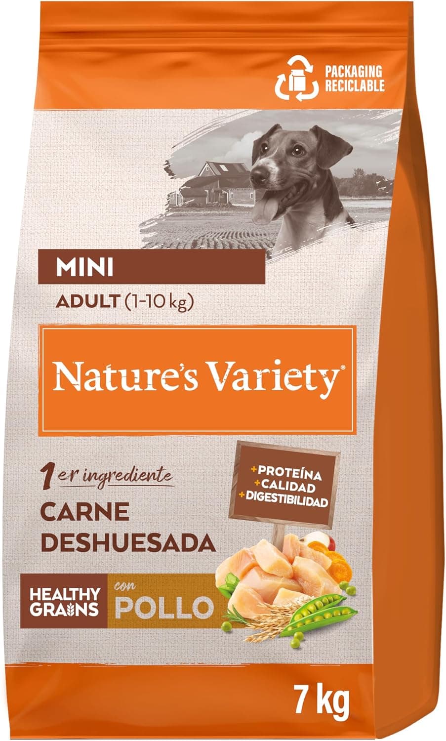 Nature's Variety Healthy Grains Pienso para Perros Adultos con Mini con Pollo - 7kg
