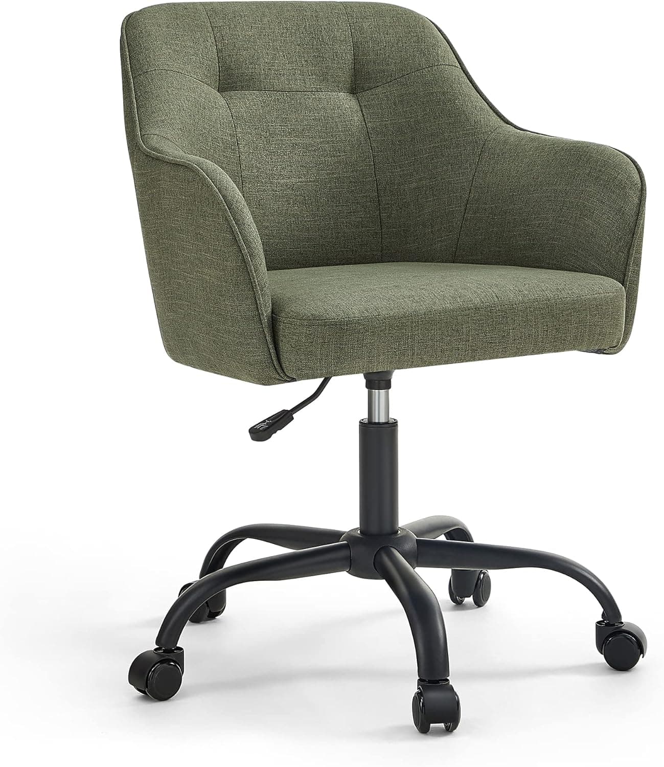 SONGMICS Silla de Escritorio Ergonómica, Giratoria con Ruedas
