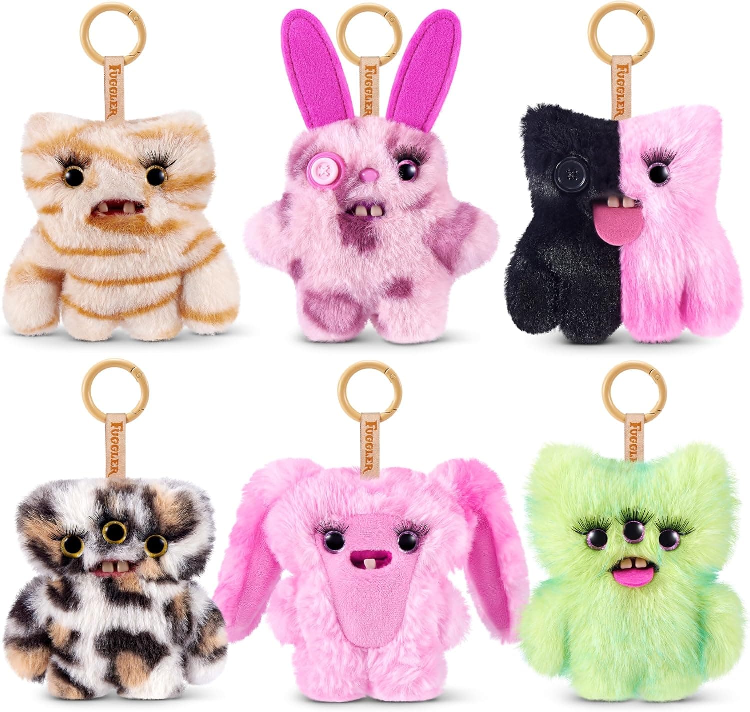 Fuggler Baby Baddies Fugg 5 Inch Plush Collectible Toy 6 Pack de ZURU