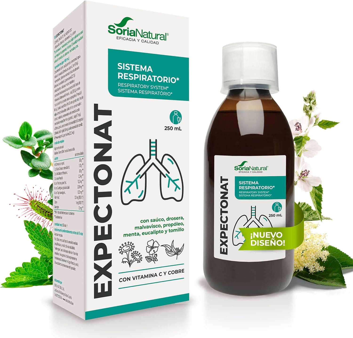 Expectonat jarabe para adultos, 250 ml, Soria Natural