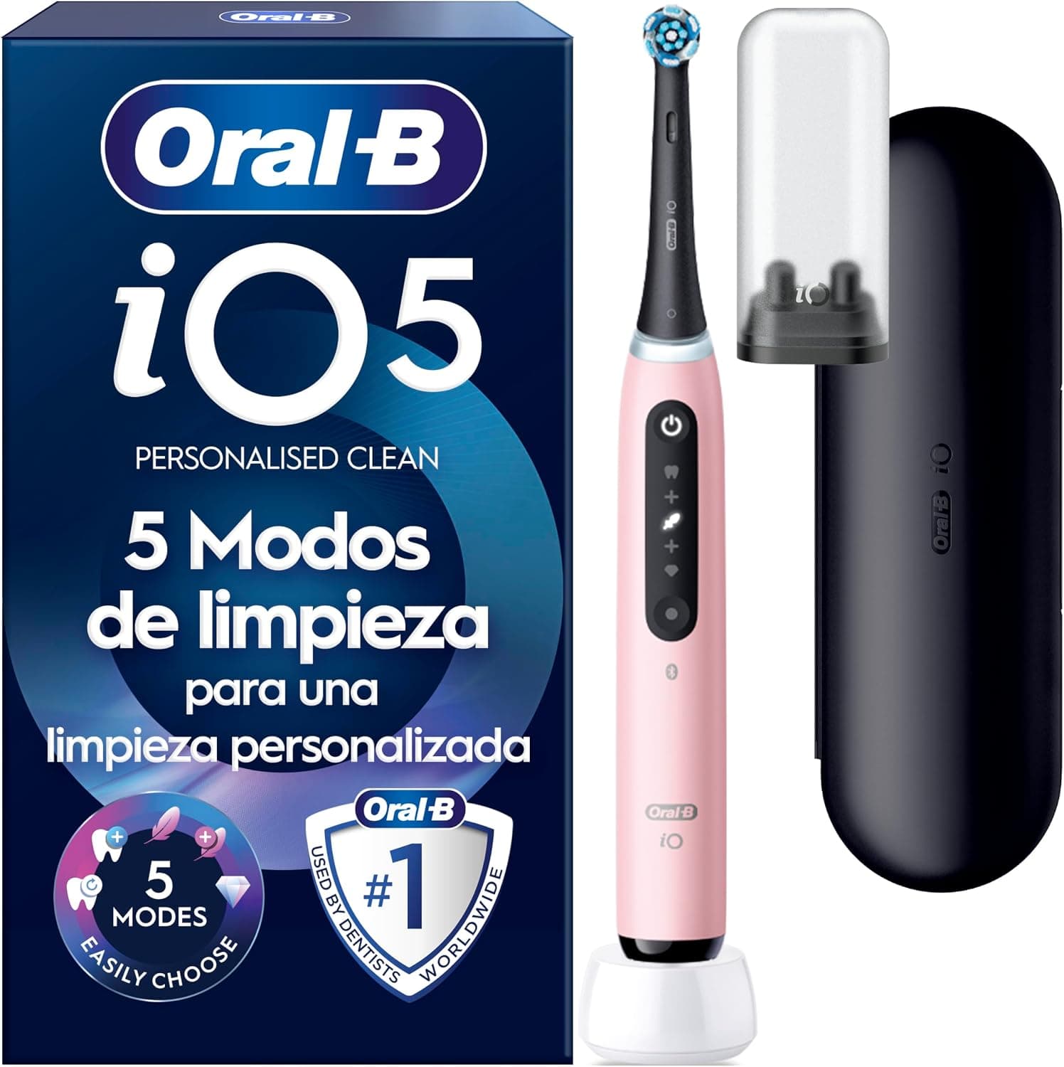 Oral-B iO 5N Cepillo de Dientes Eléctrico con 1 Cabezal, Rosa