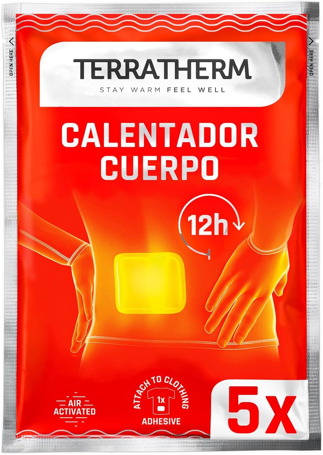 TerraTherm Parches de calor espalda cuello hombros - 12h de calor