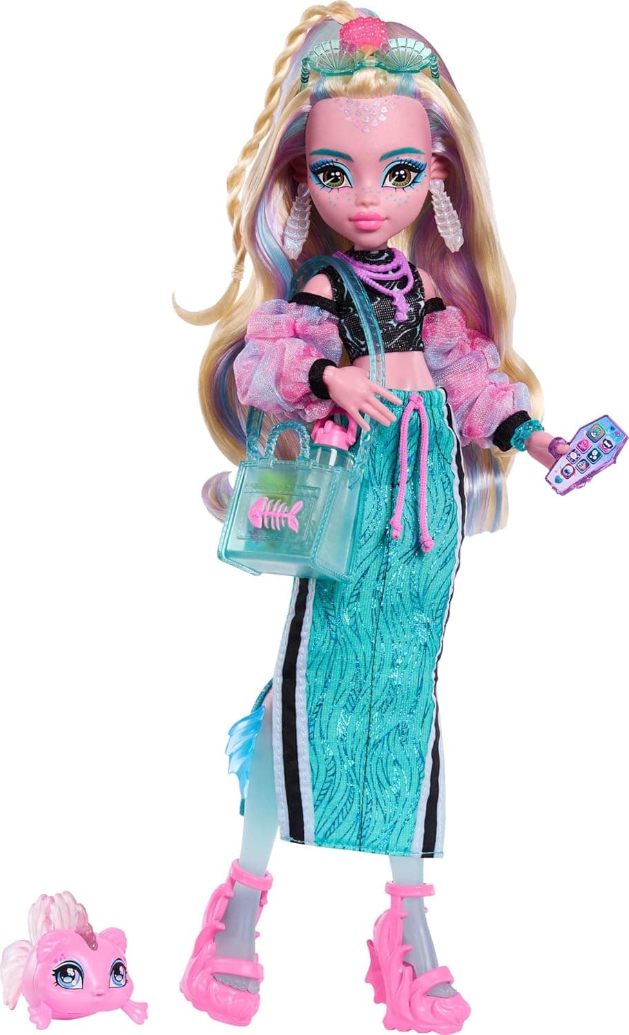 Monster High Lagoona Blue Muñeca con Piraña Mascota