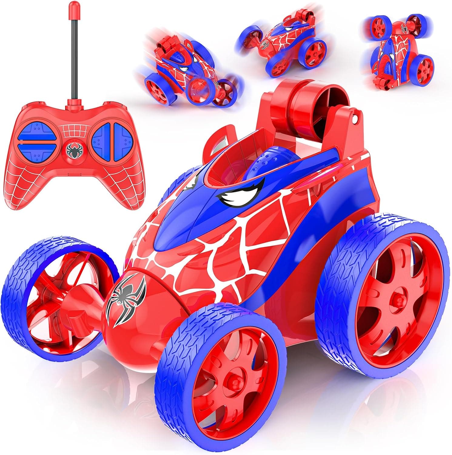 Buoeuik Spider Coche Teledirigido Acrobacia Niños 3 4 5 6 7 Años,Mini Coche
