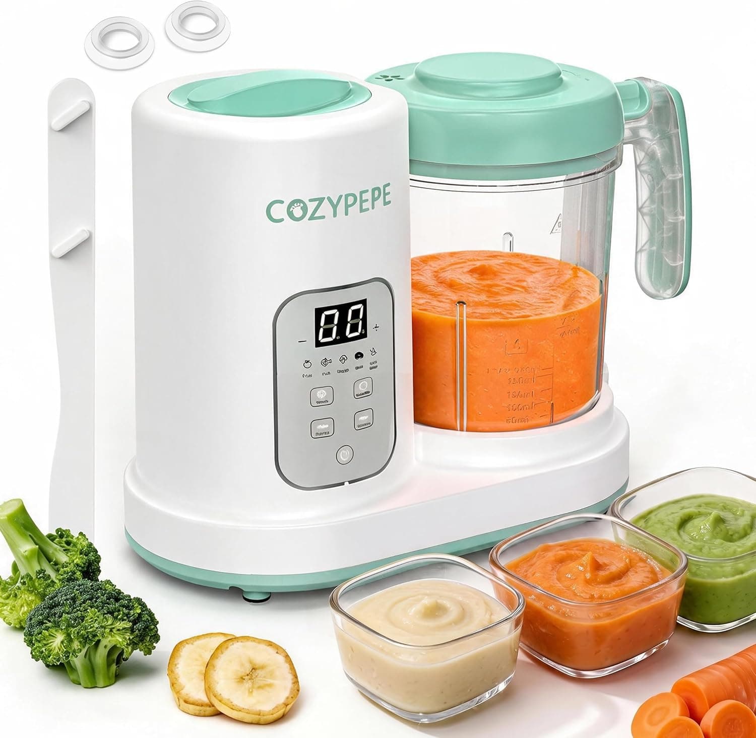 Procesador Bebé, Vapor & Mezcla, sin BPA, 400ml, 6 meses
