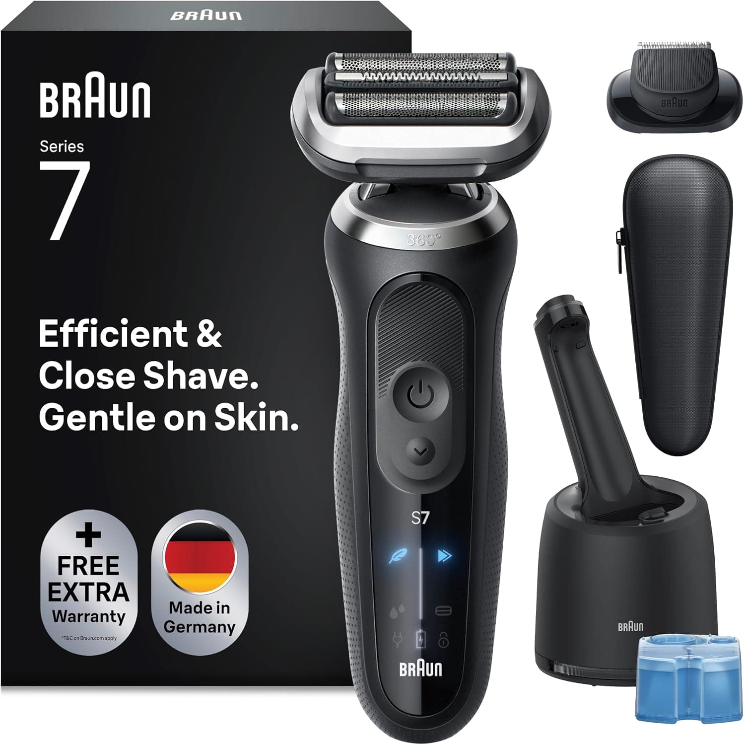Braun Series 7 Afeitadora Eléctrica Hombre, 72-N7200CCE, Oro