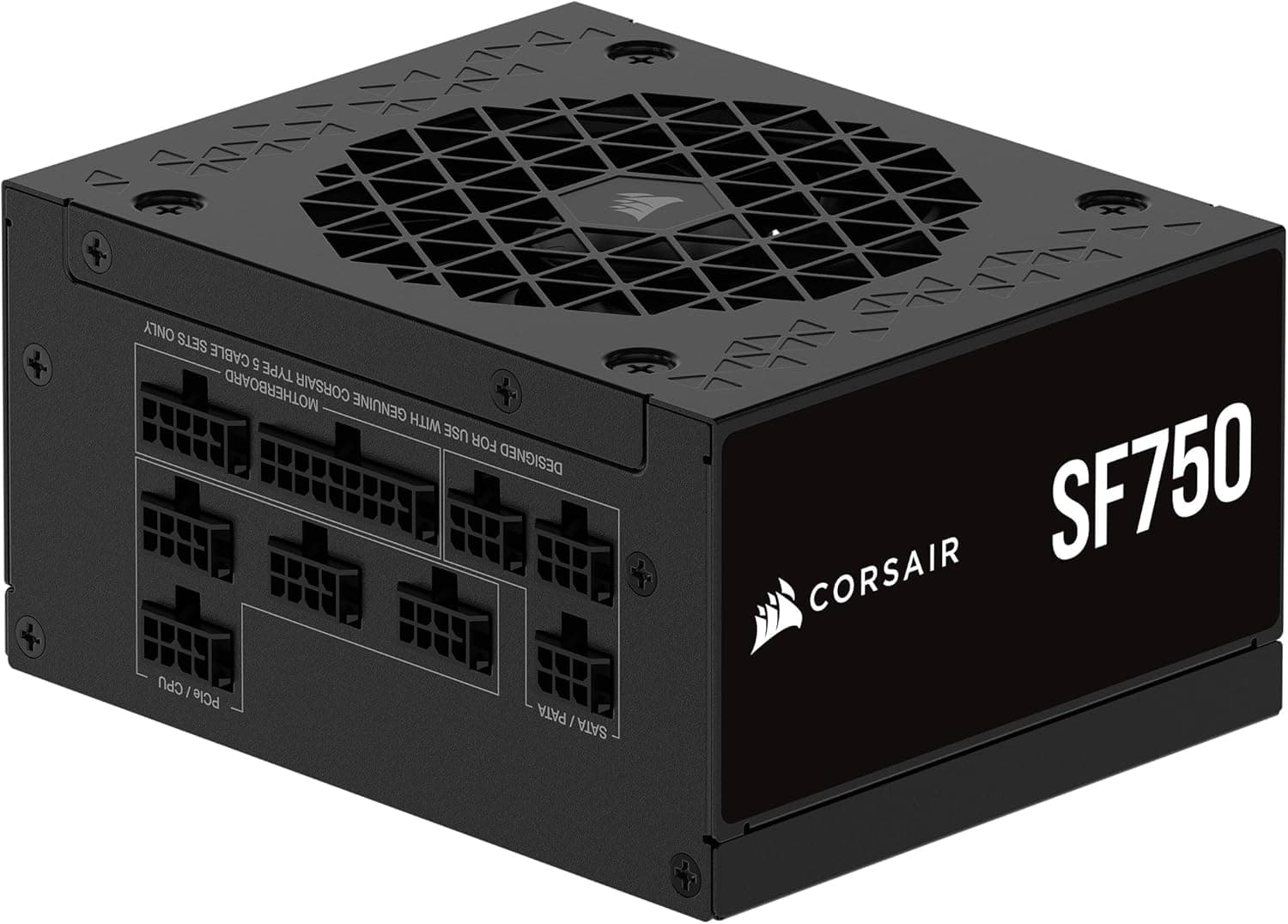 CORSAIR SF750 (2024) Fuente de Alimentación ATX Totalmente Modular de Bajo Ruido 80 Plus Platinum – Compatible con ATX 3.1 – Preparada para PCIe 5.1 - Negro