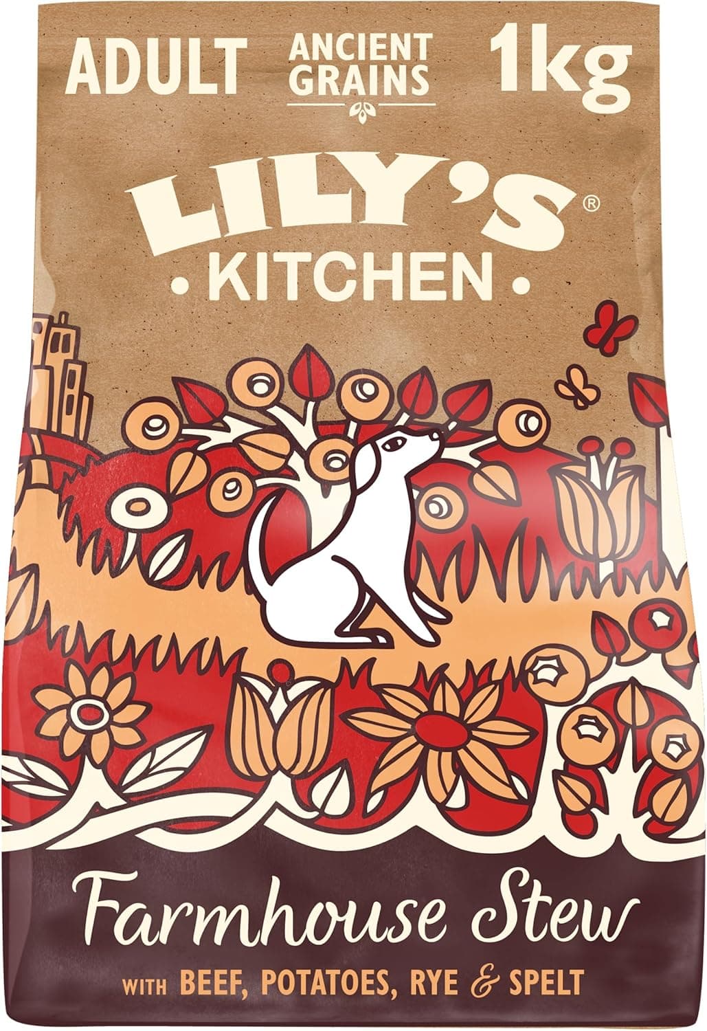 Lily's Kitchen comida Pienso seco para perros Ancient Grains Vacuno con patatas 1kg