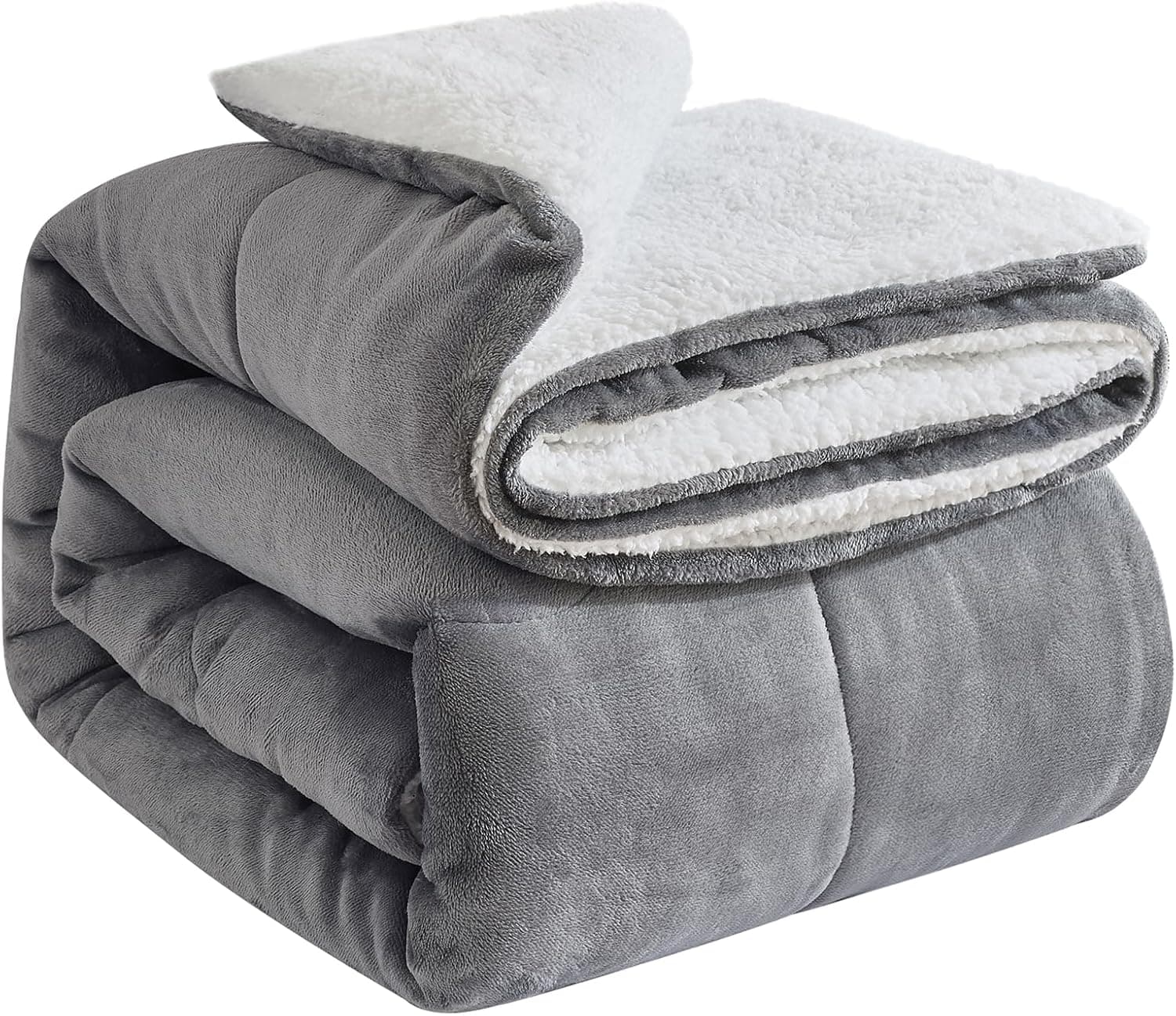 OMERAI Manta Forro Polar Sherpa 220x240cm Manta Sofa Suave Mullida Gruesa