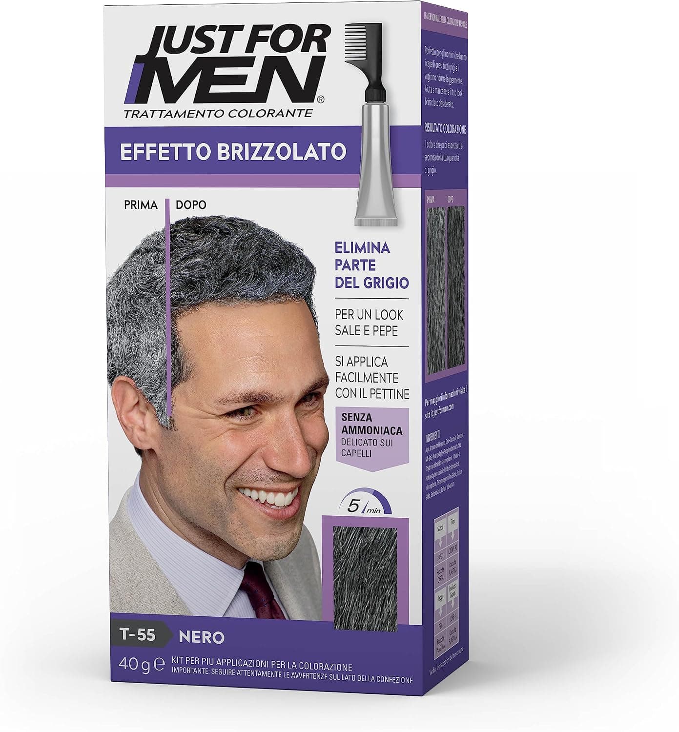 Just For Men Touch Of Grey Black T55