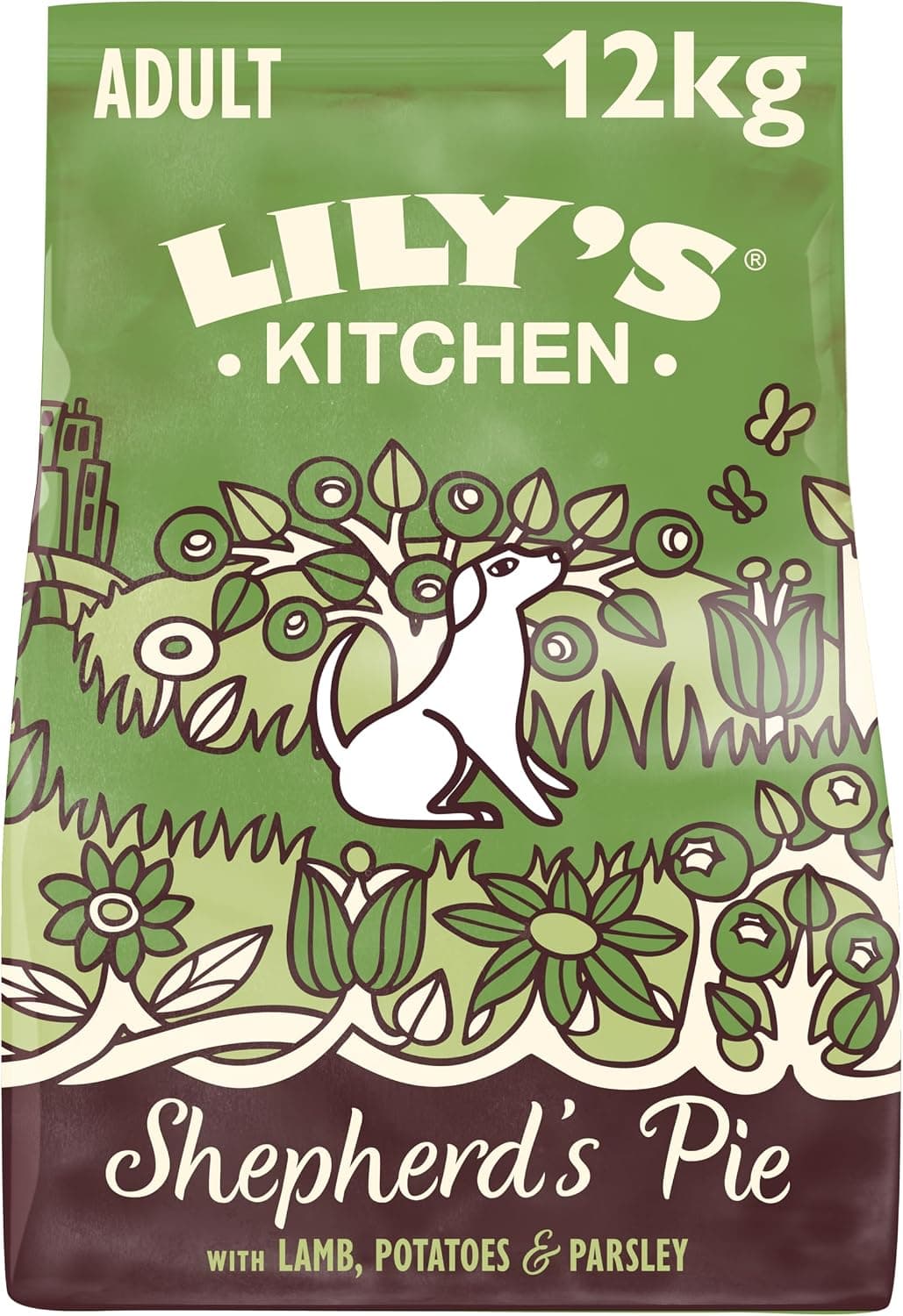 Lily's Kitchen Elaborado con ingredientes naturales alimento seco para perros adultos pasel de carne equilibrado bolsa de 12kg
