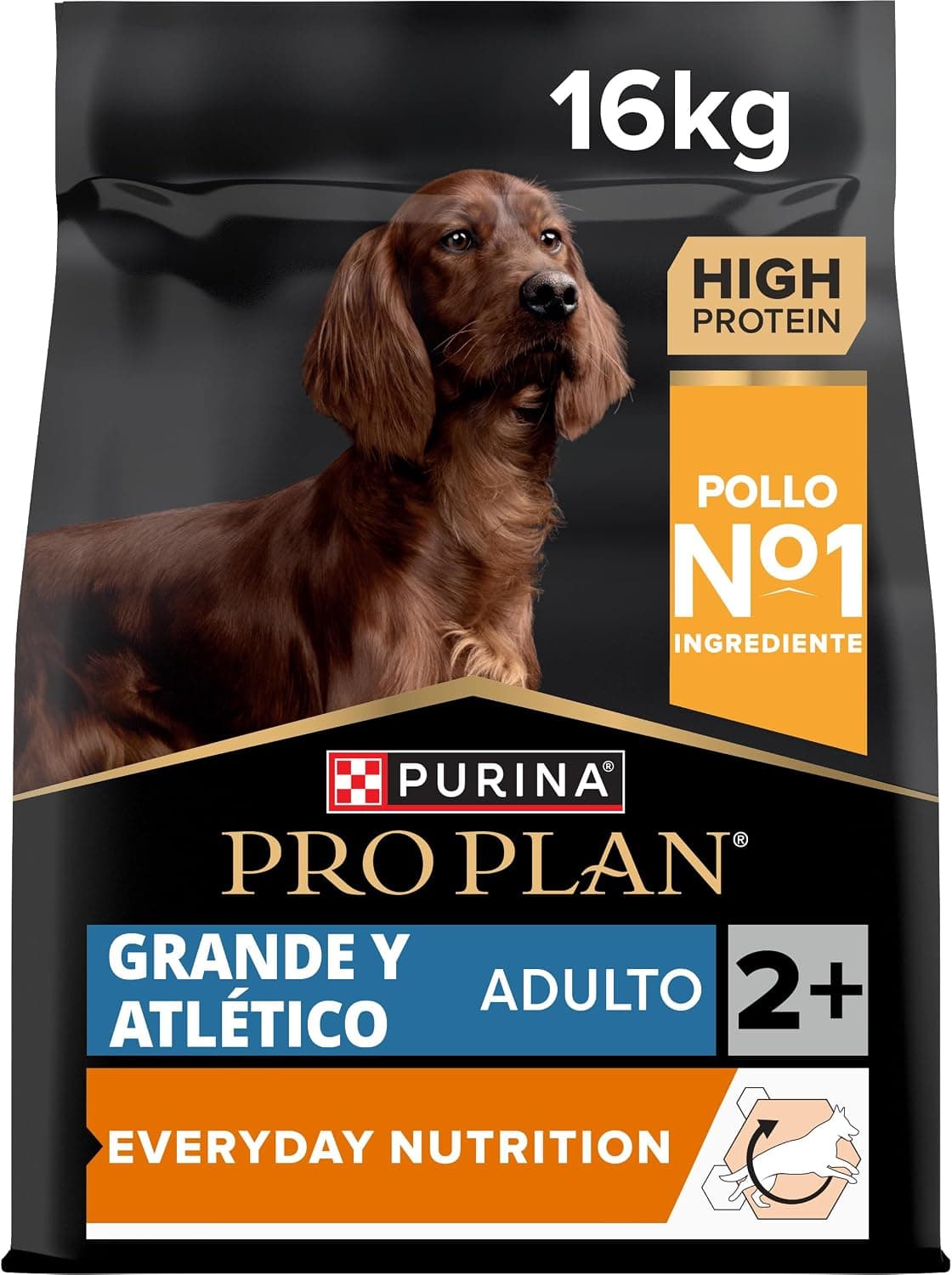Purina Pro Plan Large Adult Athletic Everyday Nutrition Pienso para Perro Grande Adulto con Pollo, Saco de 16kg