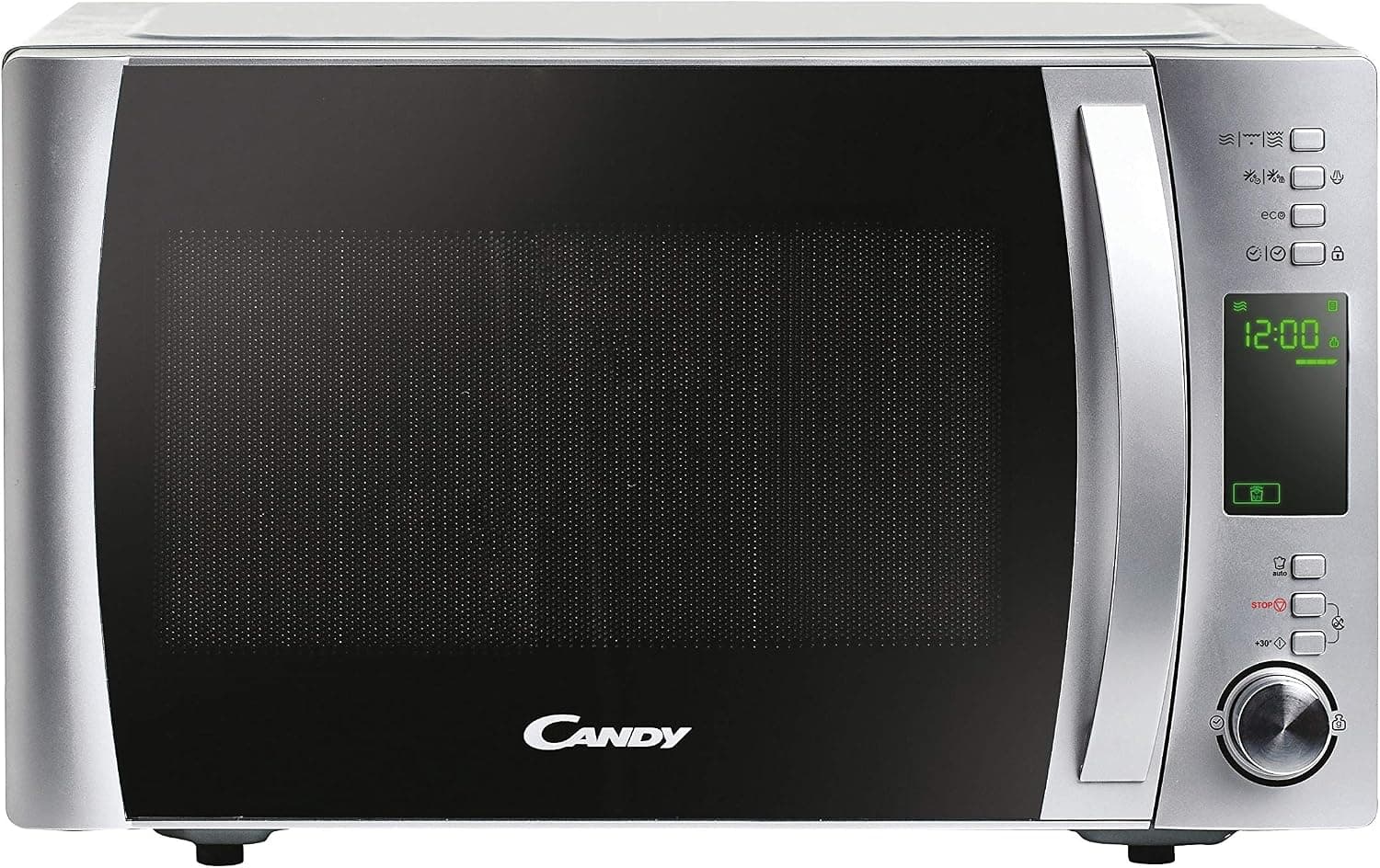 Candy X-Range CMXG22DS/ST, Microondas con Grill, 22L, 1250W, 5 Niveles, Digital, 40 Programas, Bloqueo, Plato 25,5CM, Grill Rack, Accesorio Vapor, Express Cooking, Temporizador, App simply-Fi, Inox
