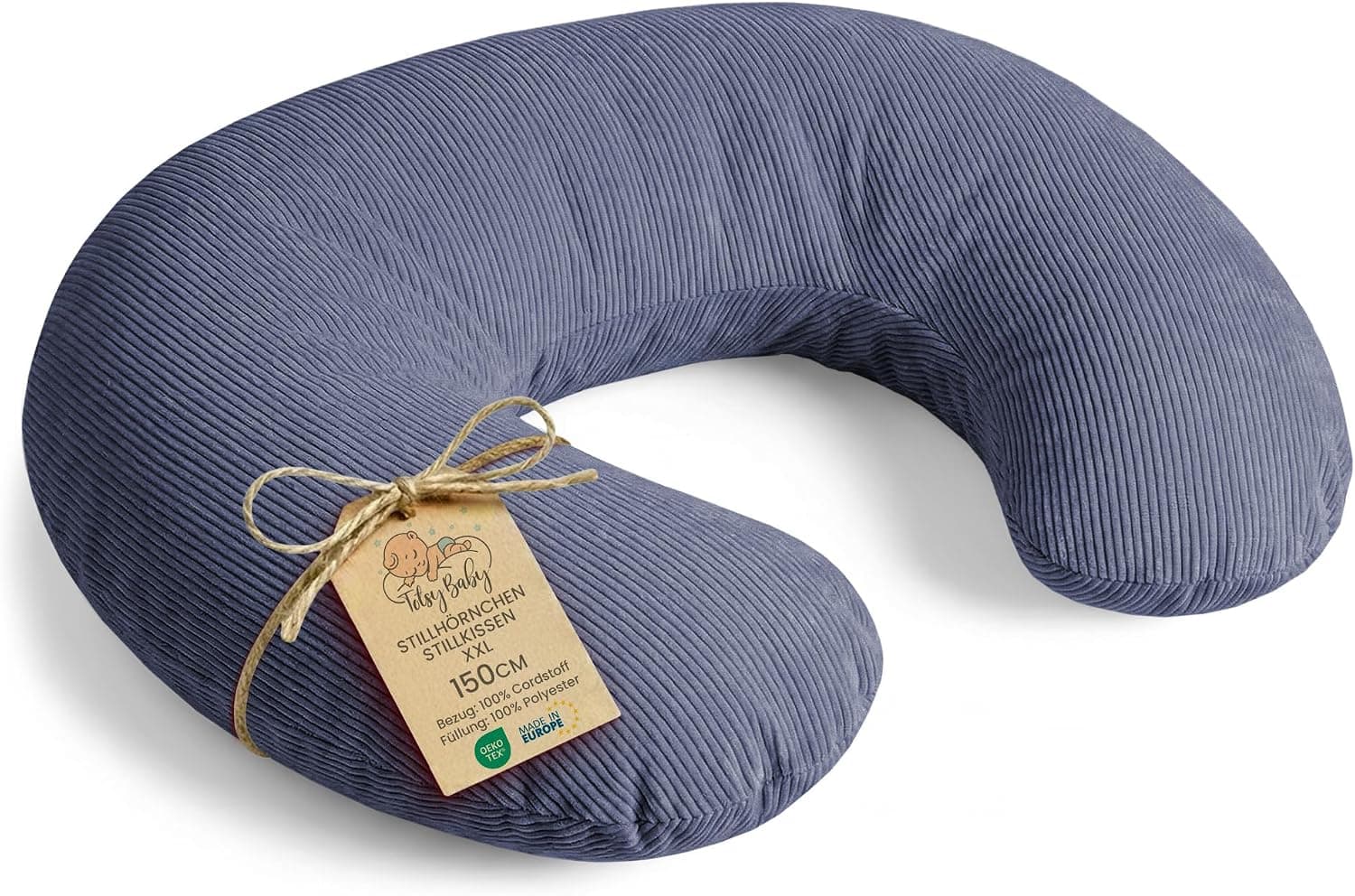Totsy Baby Cojín de Lactancia bebé Premium 150 cm Forma C cojin Lactancia
