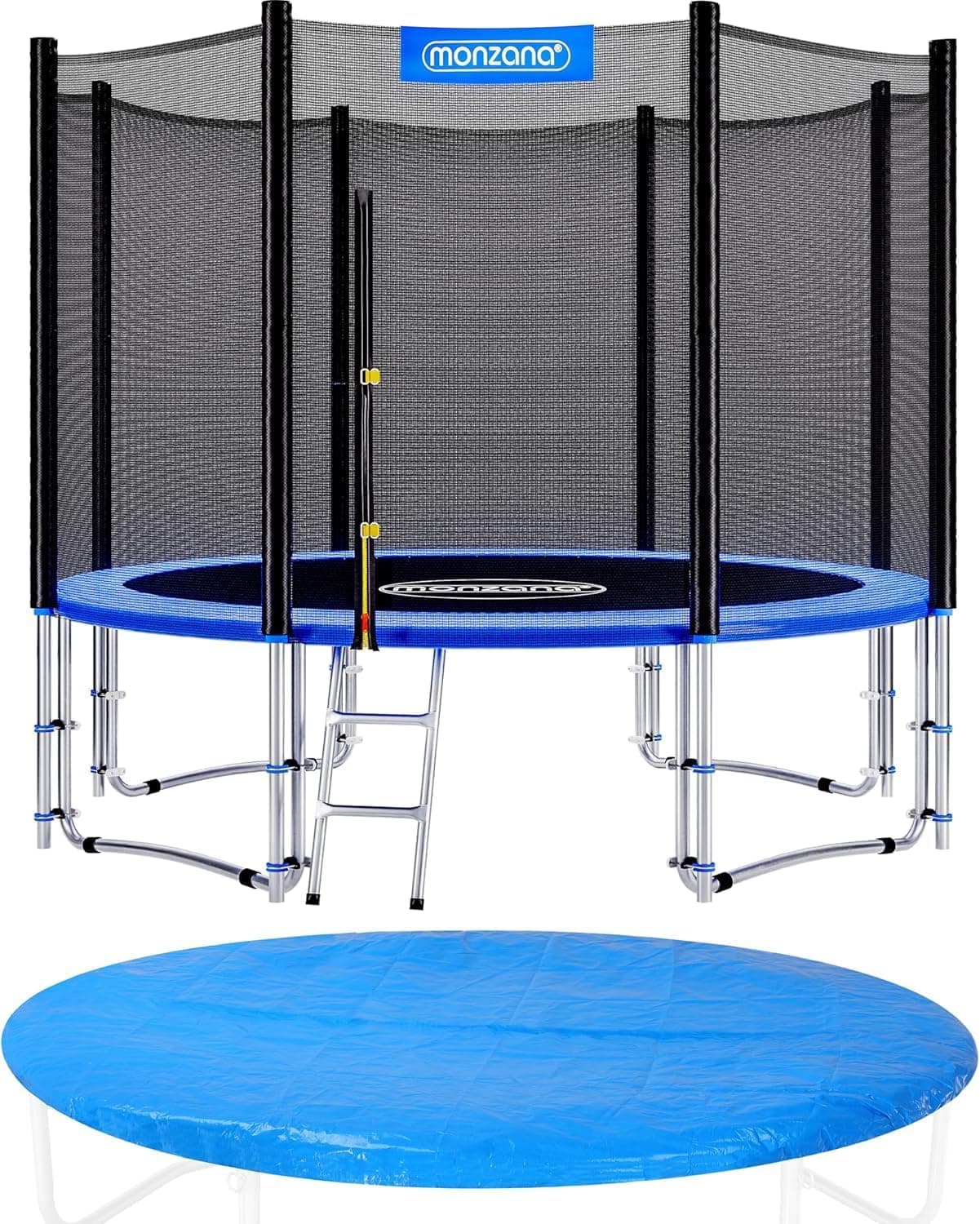 Monzana Trampolín para jardín Set Completo + Cobertura Cama elástica de diámetro a Escoger 244 305 366 y 426 cm