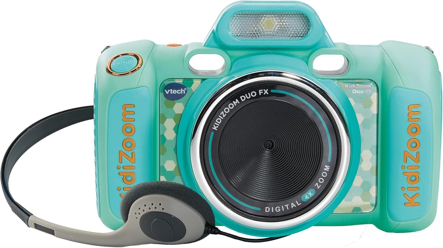 VTech - Kidizoom Duo FX Aquamarina, Cámara de Fotos Infantil, Selfies, Vídeo, Pantalla a Color, Estudio de cómic, Filtros y Efectos Divertidos, Regalo para niños 4-12 años, Versión ESP