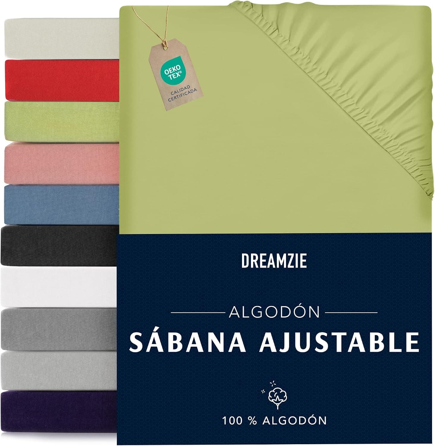 Dreamzie - Sábanas Bajeras - 70x160cm - 100% Algodon Jersey