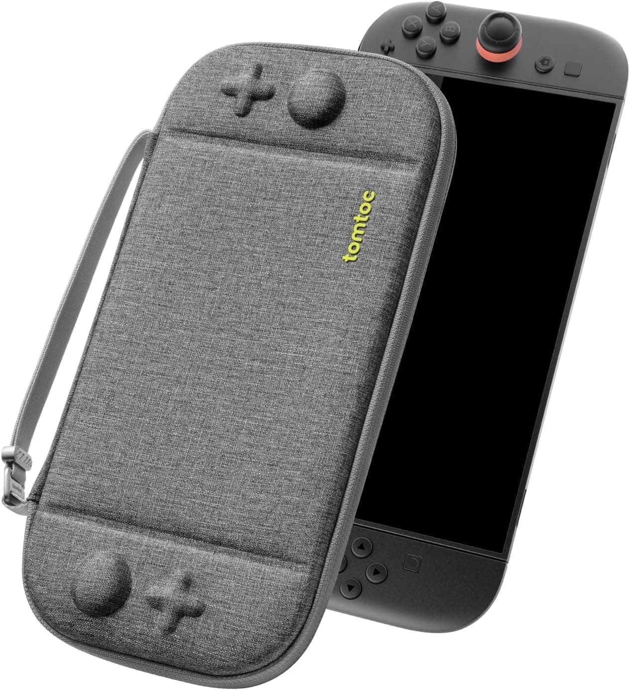 tomtoc Funda para Nintendo Switch 2 (2025), Estuche Delgado Case con 12 Cartuchos de Juego, Bolsa Viaje Transporte Portátil rígido para Consola con Patente Original y protección de Grado Militar