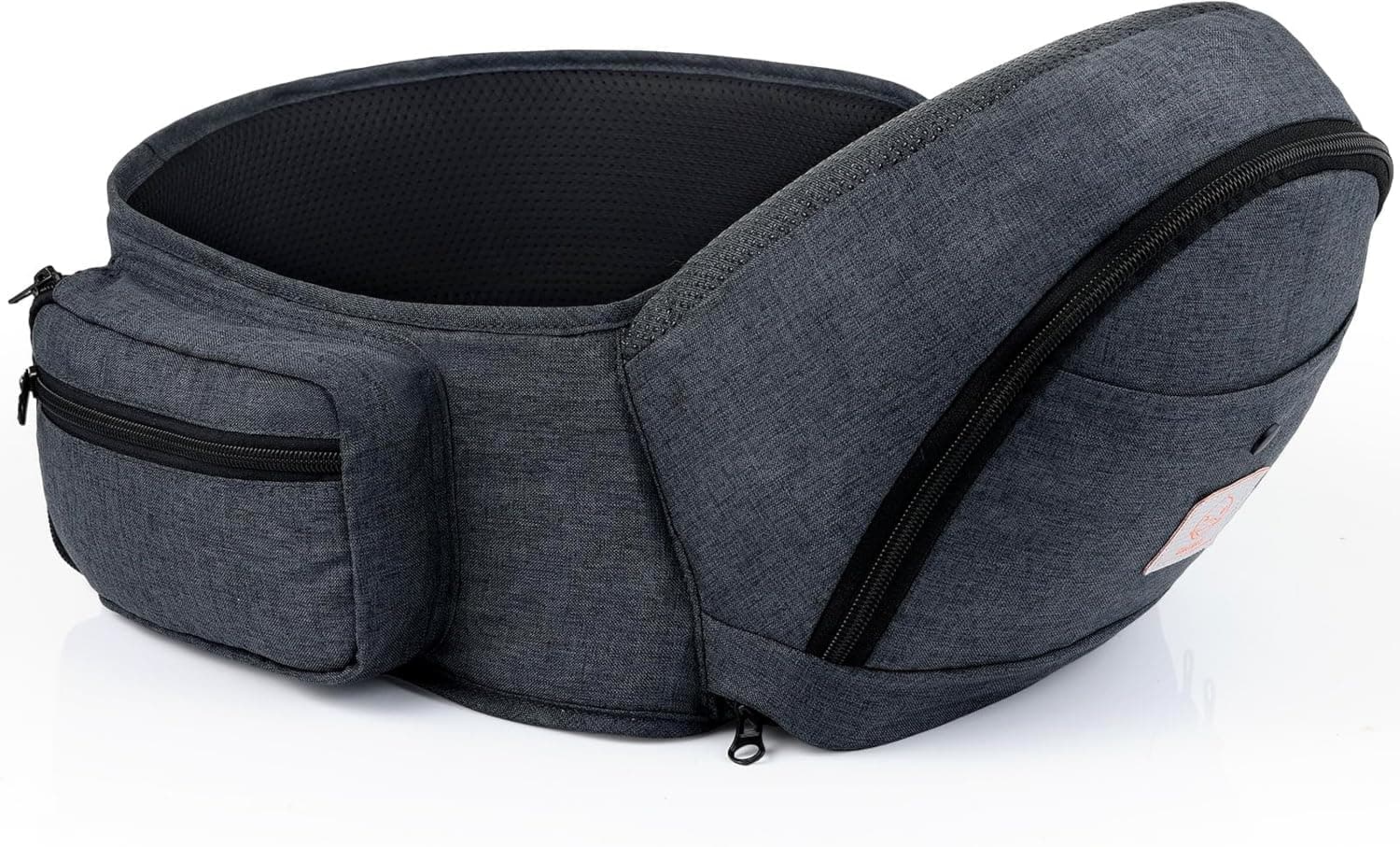 GAGAKU Portabebés, Portabebé Taburete de Cintura, Portador de Bebé Ergonómico de almacenamiento, para niños de 0 a 36 meses y recién nacidos - Gris oscuro