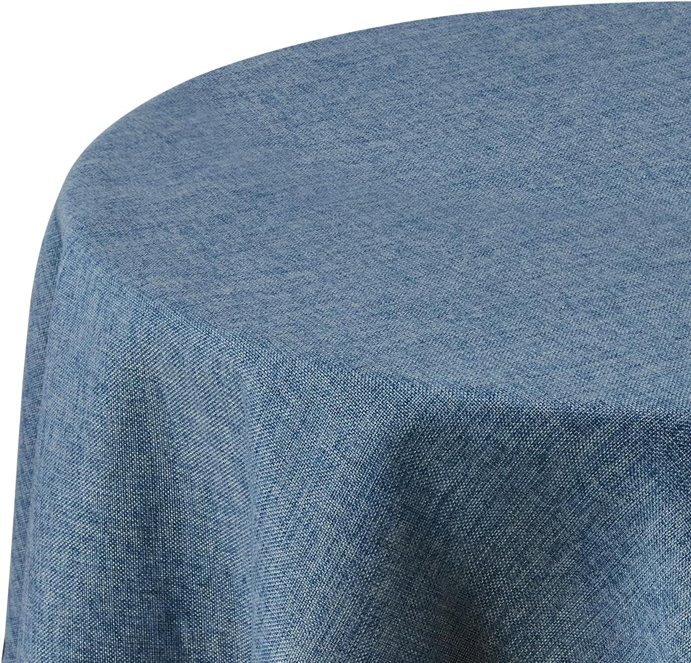 Deconovo Mantel de Mesa Redondo Antimanchas Impermeable, 140 cm
