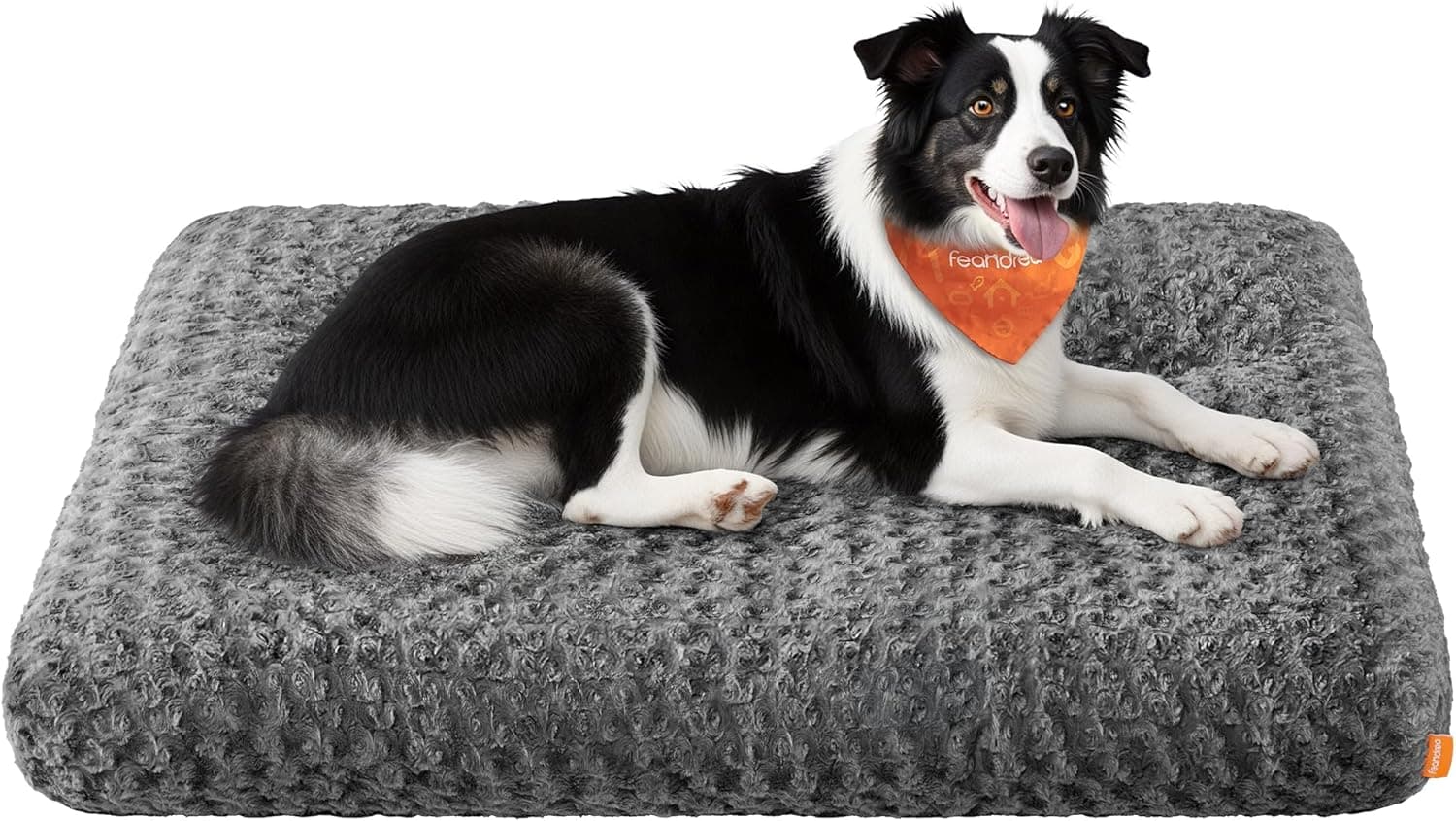 FEANDREA Cama para Perros, L, Felpa, 110 x 74 cm, Lavable, Antideslizante