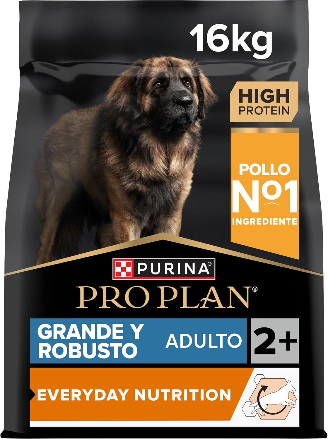 Purina Pro Plan Large Adult Robust Everyday Nutrition Pienso para Perro Grande Adulto con Pollo, Saco de 16kg