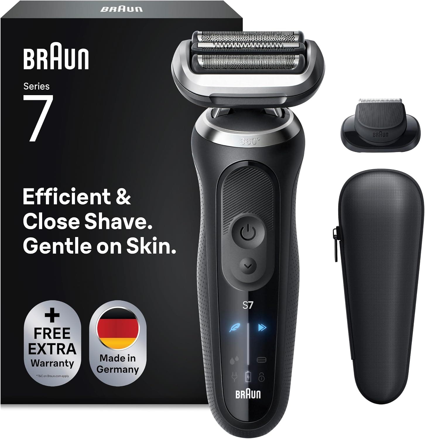 Braun Series 7 Afeitadora Eléctrica Hombre, 72-N1200SI, Negro