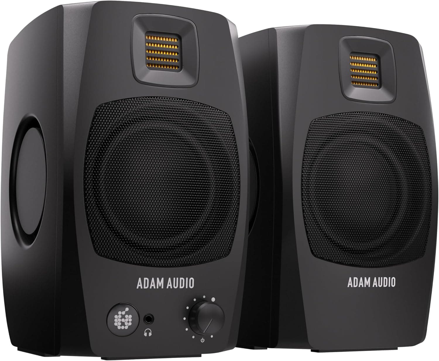 ADAM Audio Sistema de monitorización de sobremesa Activo D3V con conexión USB-C (par, Negro)