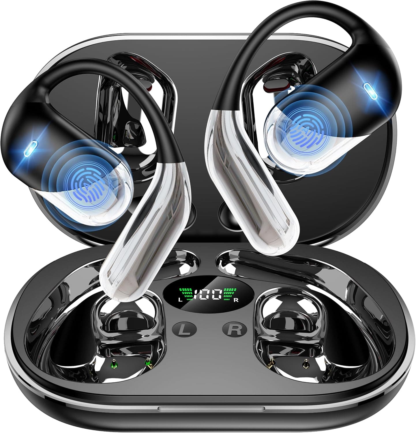 Auriculares Traductor en Tiempo Real, IA, 198 Idiomas(obsidiana)