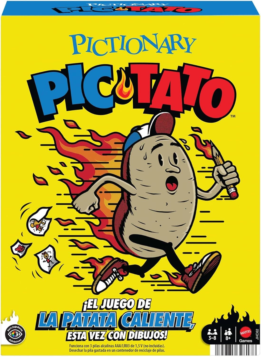 Mattel Games Pictionary Pic-Tato, juego para edad 8+, 3-8 jugadores