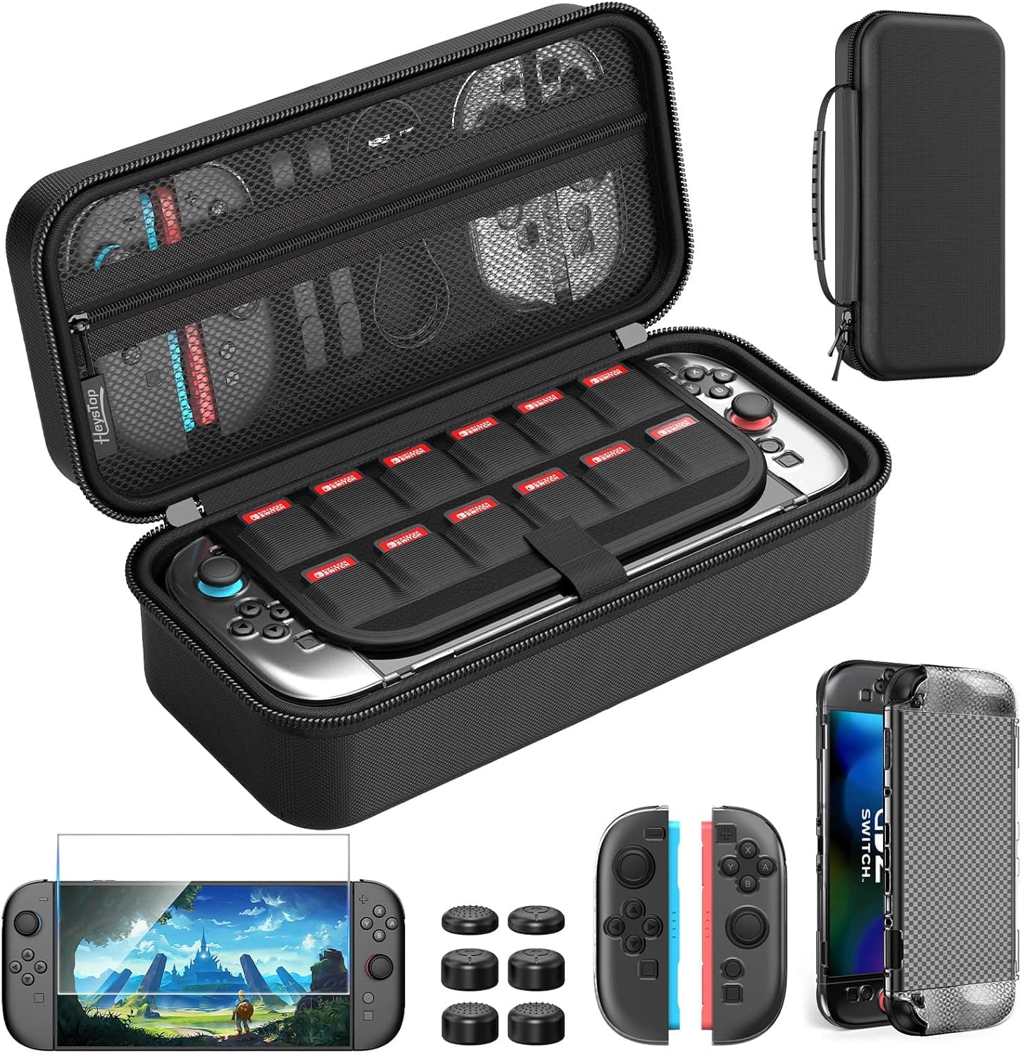 HEYSTOP Funda para Nintendo Switch 2, Kit de Accesorios para Switch 2