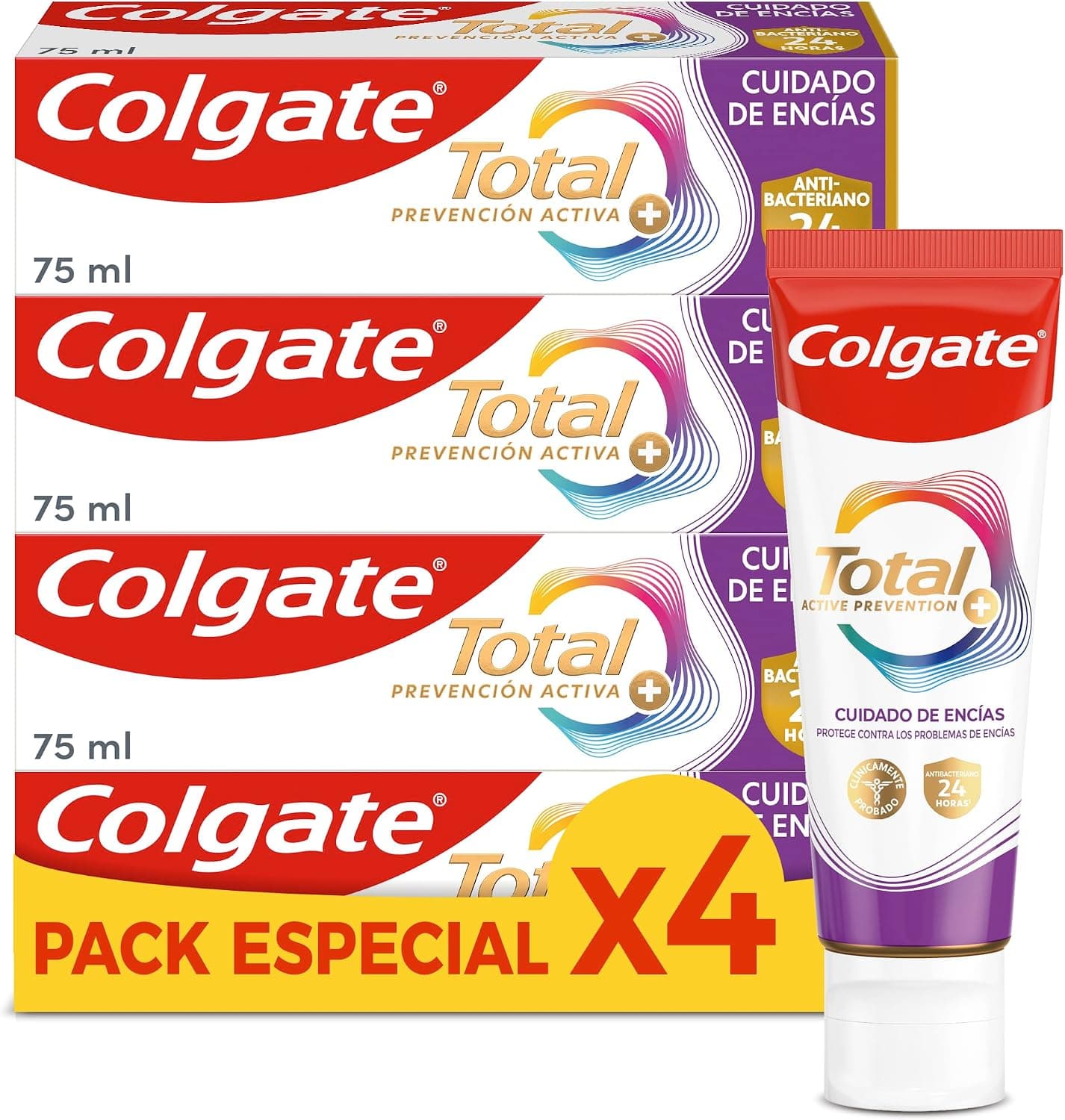 Colgate Total Prevención Activa Cuidado de Encías 4x75ml