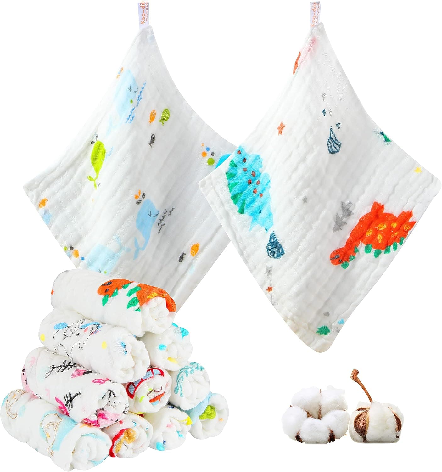 Muselinas Bebe Algodon Gasas para Bebes Toallas Bebe Recien Nacido Toalla BañO Baberos Recien Nacido Muselina para ReciéN Nacidos 10 Piezas Toallitas Reutilizables 25x25 cm
