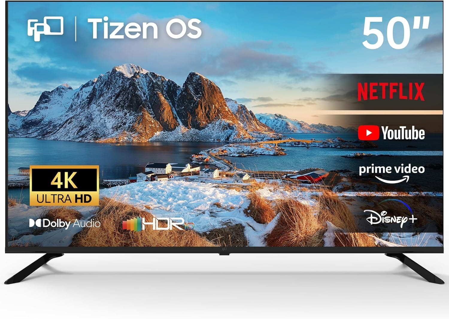 FPD Smart TV 50 Pulgadas (127 cm), 4K Tizen TV Compatible with Samsung TV Plus, Airplay & Miracast, HDR 10, Dolby Audio, Gaming Hub, HDMI 2.1, UHD Televisión (AT50, 2026)