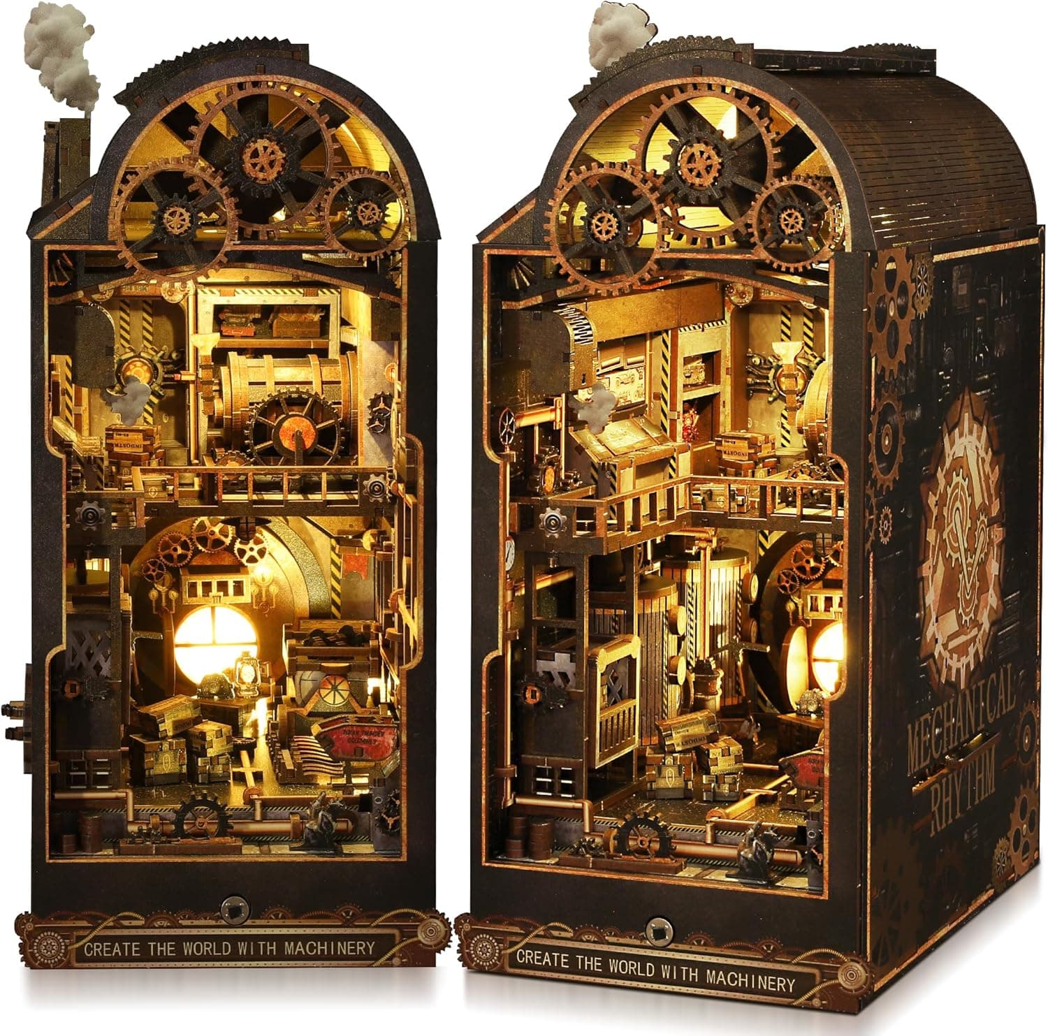CRIOLPO DIY Book Nook Kit - Casas en Miniatura para Montar con Muebles y Luces LED - Maquetas Adultos Decoración Creativa para Estanterías