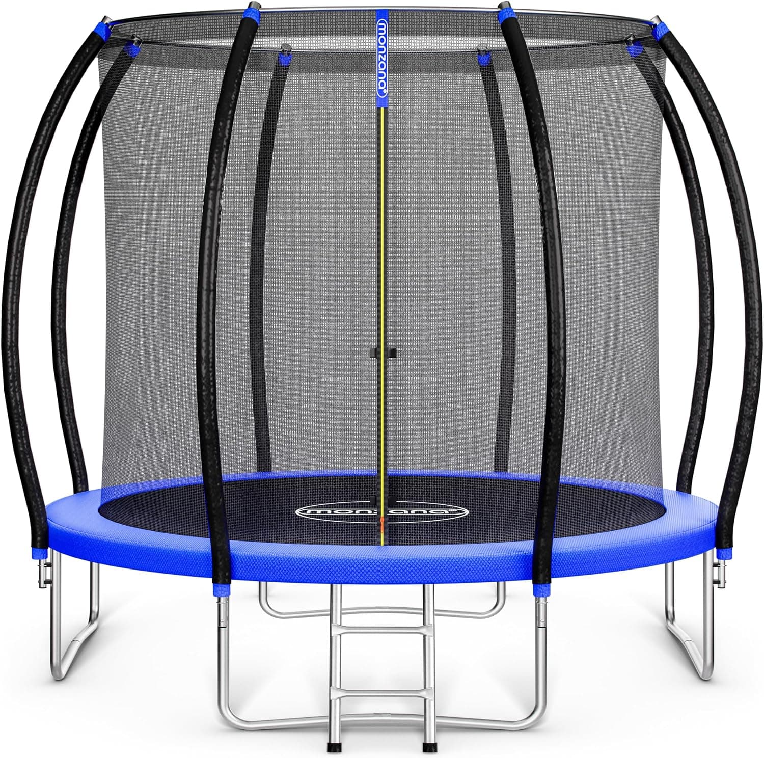 MONZANA® Trampolín Ø 305cm, Cama Elástica, Red de Seguridad, Protectores Bordes, Escalera, Trampolines para Niños, Juguetes Juegos Exterior, Set Completo, Deporte, Jardín, Certificado TÜV Rheinland GS