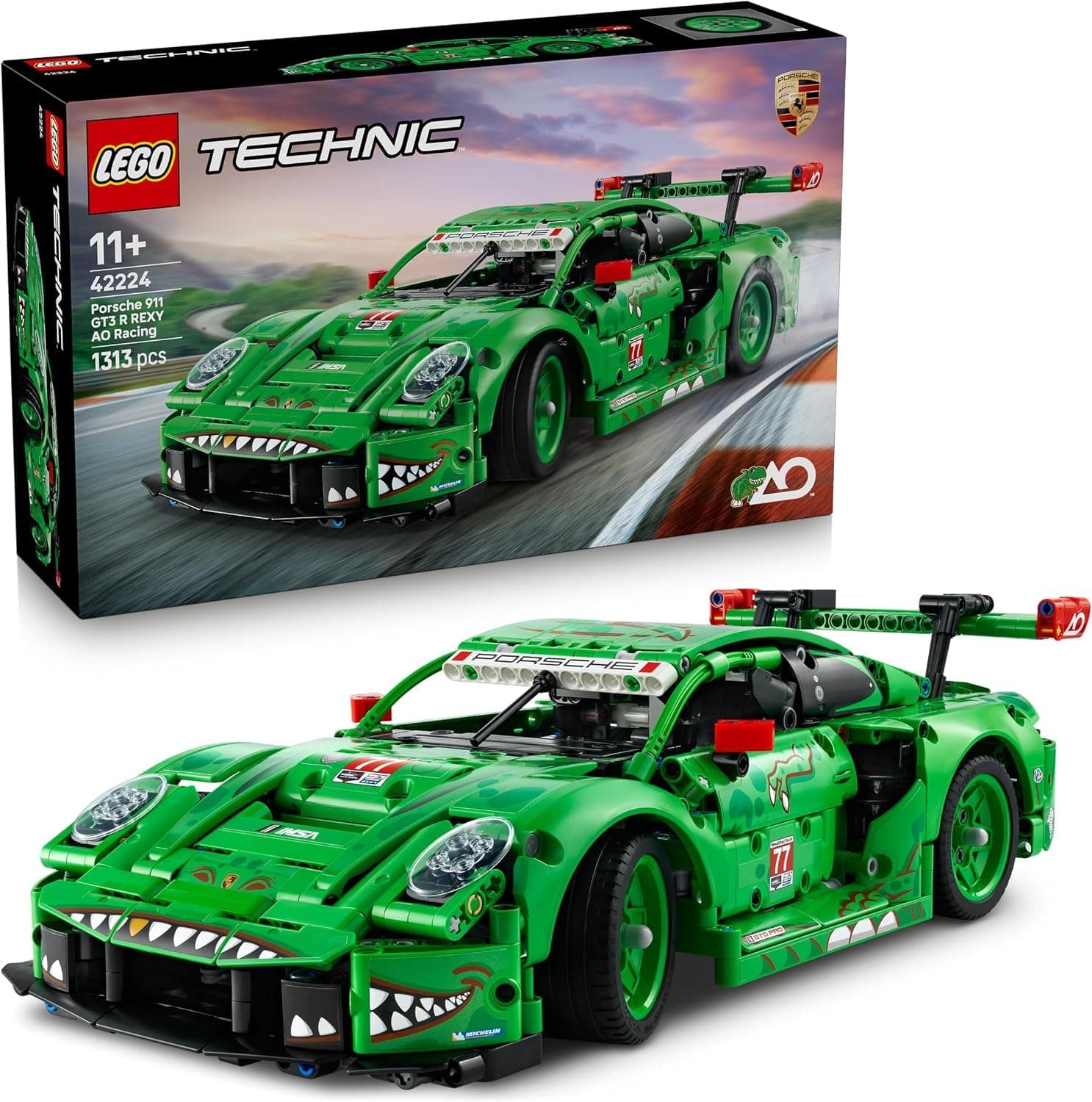 LEGO Technic Coche Porsche 911 GT3 R Rexy AO Racing 42224
