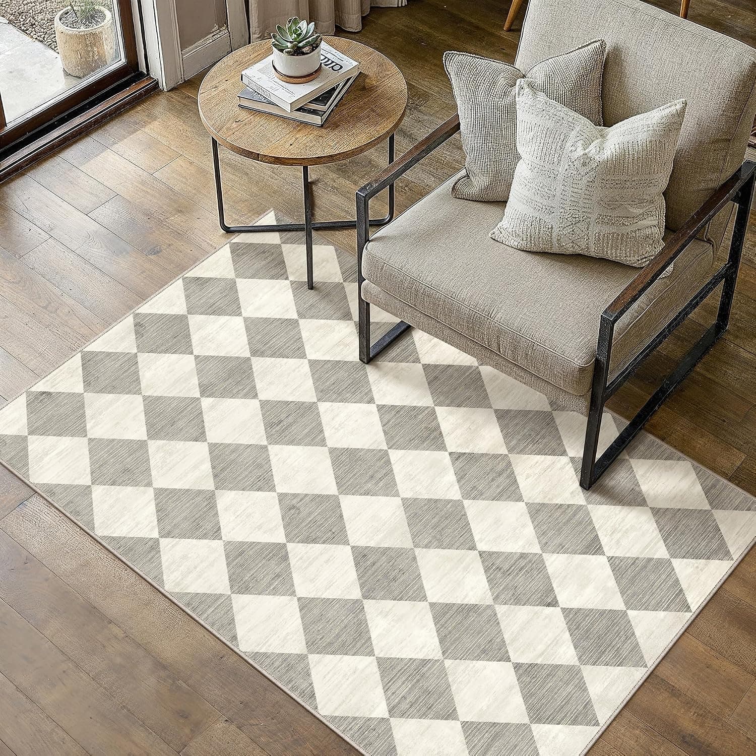 PureCozy Alfombra Salon 80x150cm Gris Pelo Corto