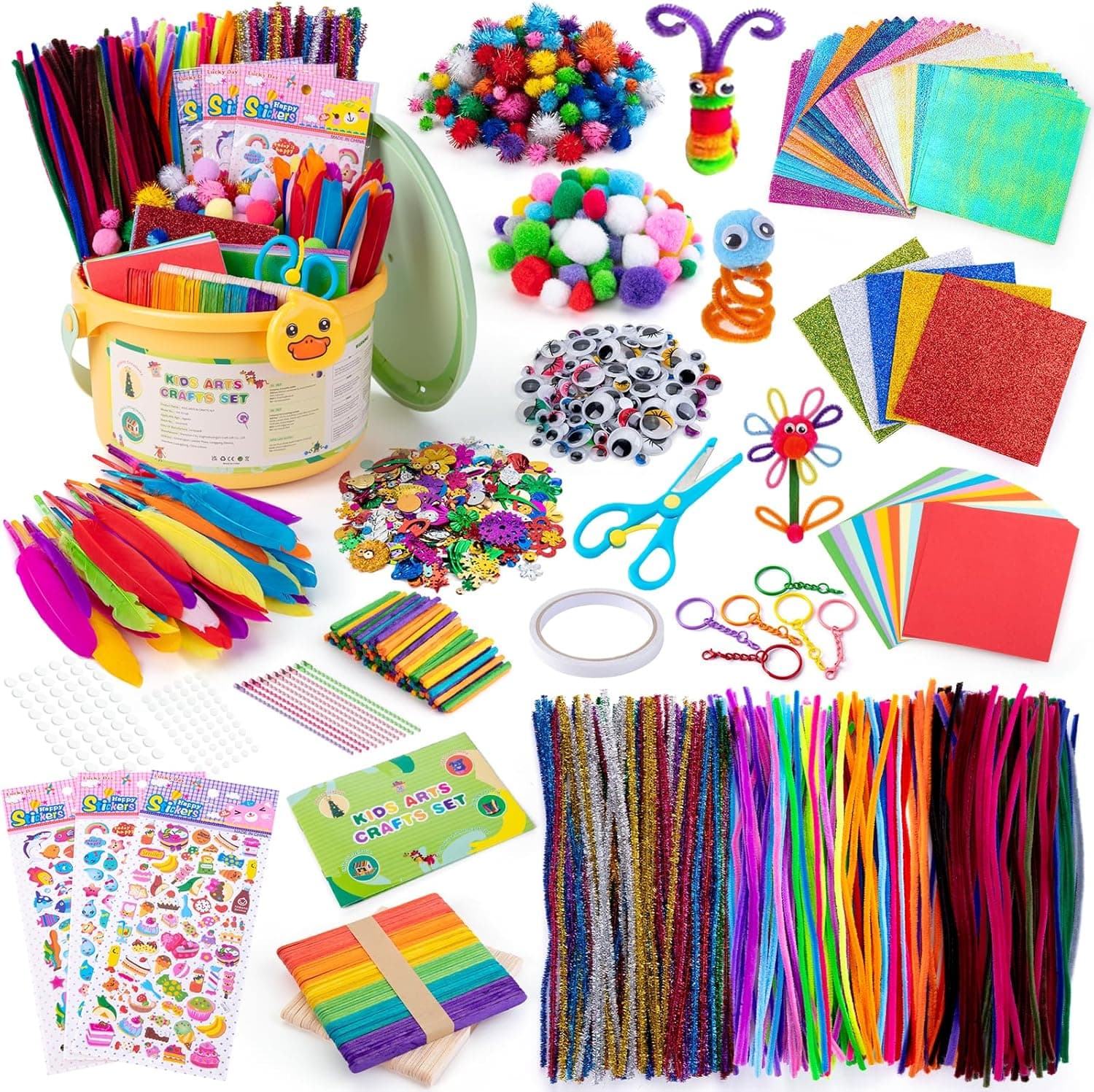 Sundaymot 5000 Caja Manualidades Niños, DIY Art Supplies Kit Manualidades