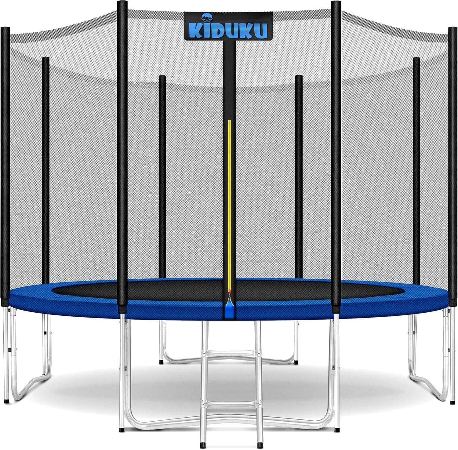 KIDUKU® Trampolín Ø 244/305 cm - Juego Completo con Red de Seguridad, Escalera, Cubierta de Bordes, Anclaje de Suelo y Accesorios para Exterior jardín Cama elástica Infantil Capacidad de Carga 150 kg