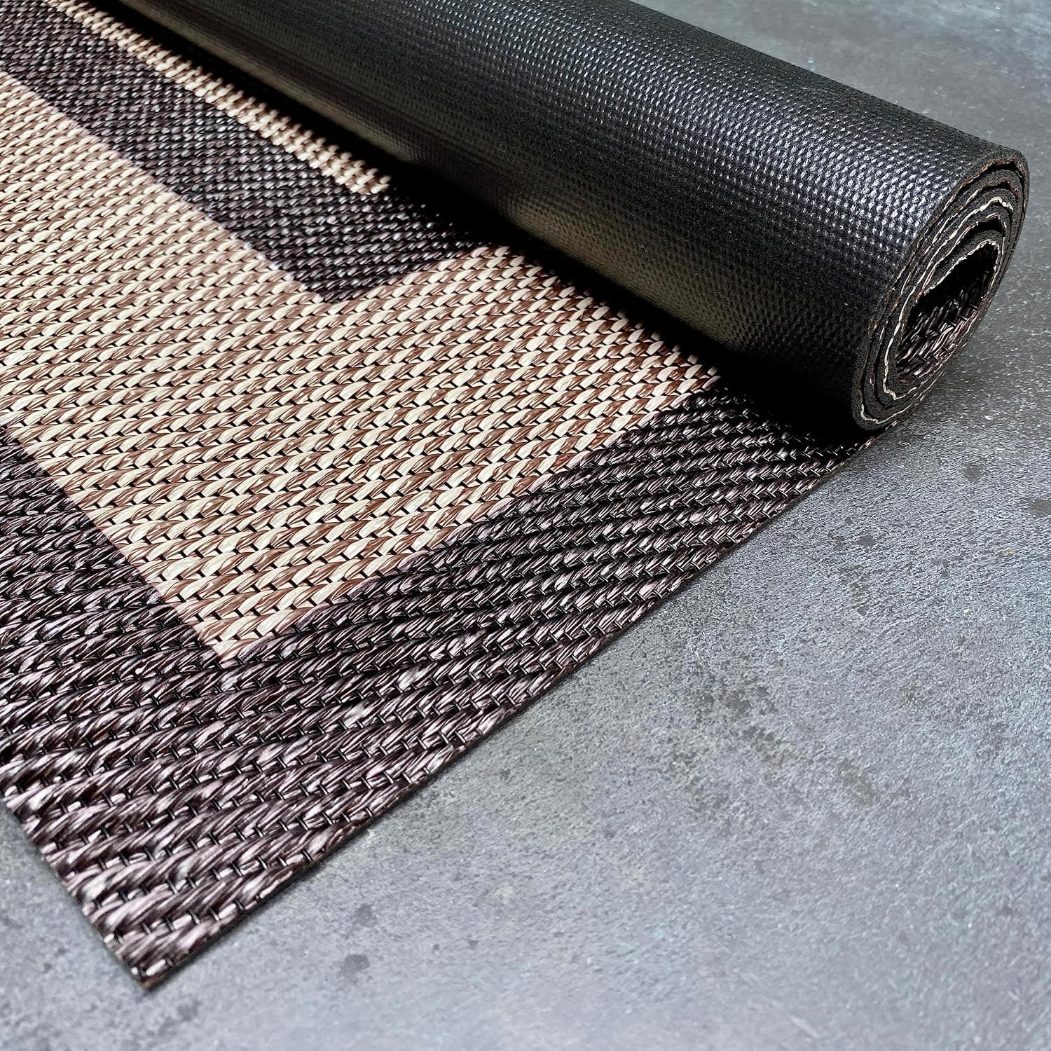 Alfombra vinílica Premium de tejido trenzado de alta gama Marcos 60x90 cm