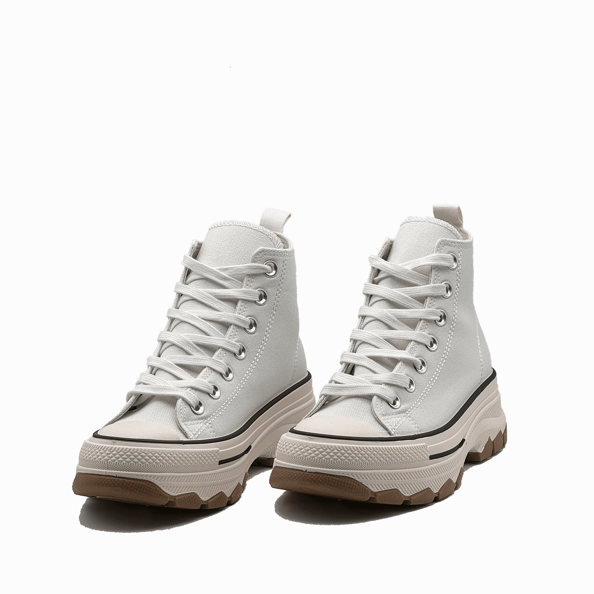 JZ Hermanos Zapatillas de lona con plataforma para mujer