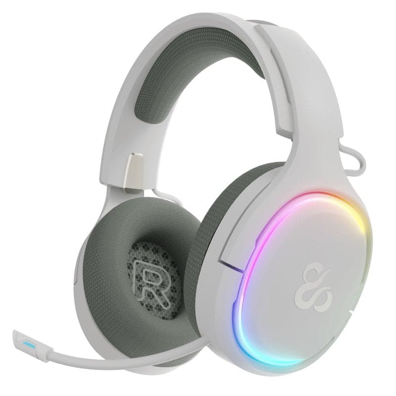 Newskill Aton V2 Ivory Auriculares Gaming Inalámbricos RGB Bluetooth 5.0 Multiplataforma Blancos
