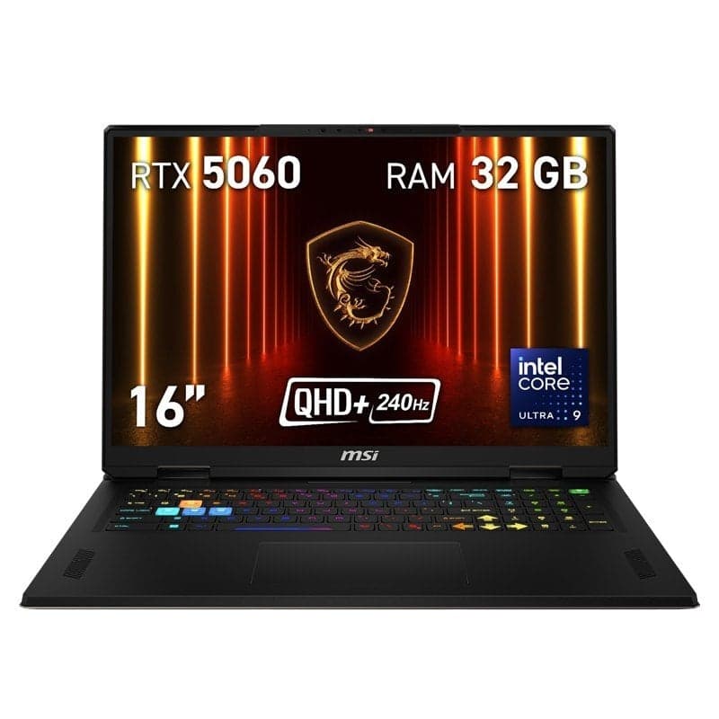 Portátil MSI Vector 16 HX AI A2XWFG-032XES 16" Intel Core Ultra 9 275HX 32GB 2TB SSD RTX 5060 8GB