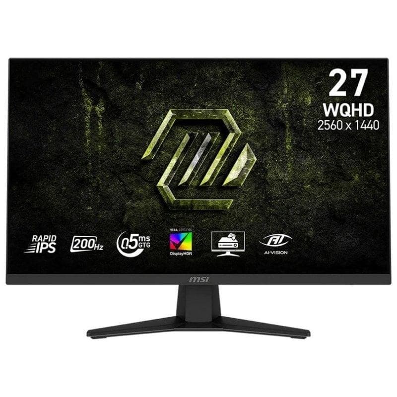 Monitor MSI MAG 274QF E20 27" WQHD 200Hz IPS Plano VESA DisplayHDR 400 Tiempo de Respuesta 0,5 ms