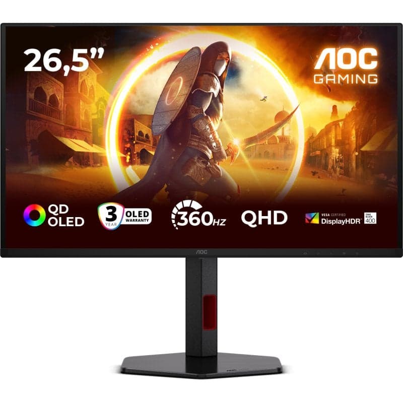 Monitor AOC G4 Q27G4SDR 26.5" Quad HD 360 Hz QD-OLED 0,03 ms HDR400