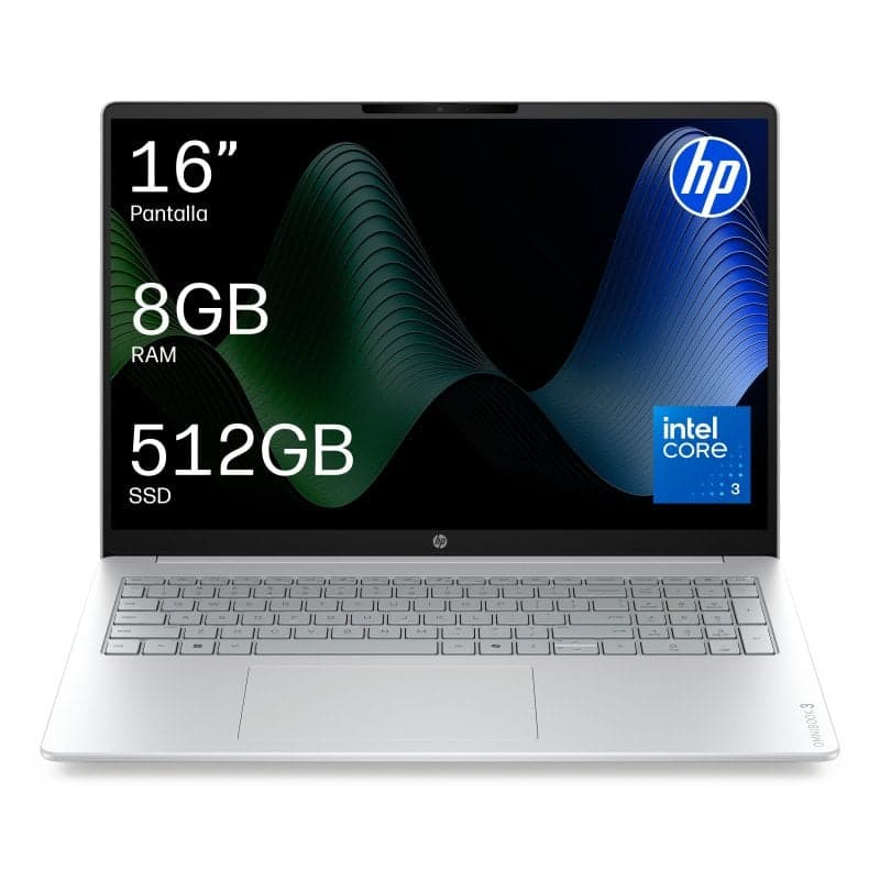 Portátil HP OmniBook 3 16-bu0030ns 16" Intel Core 3 100U 8GB 512GB SSD Intel Graphics FreeDOS